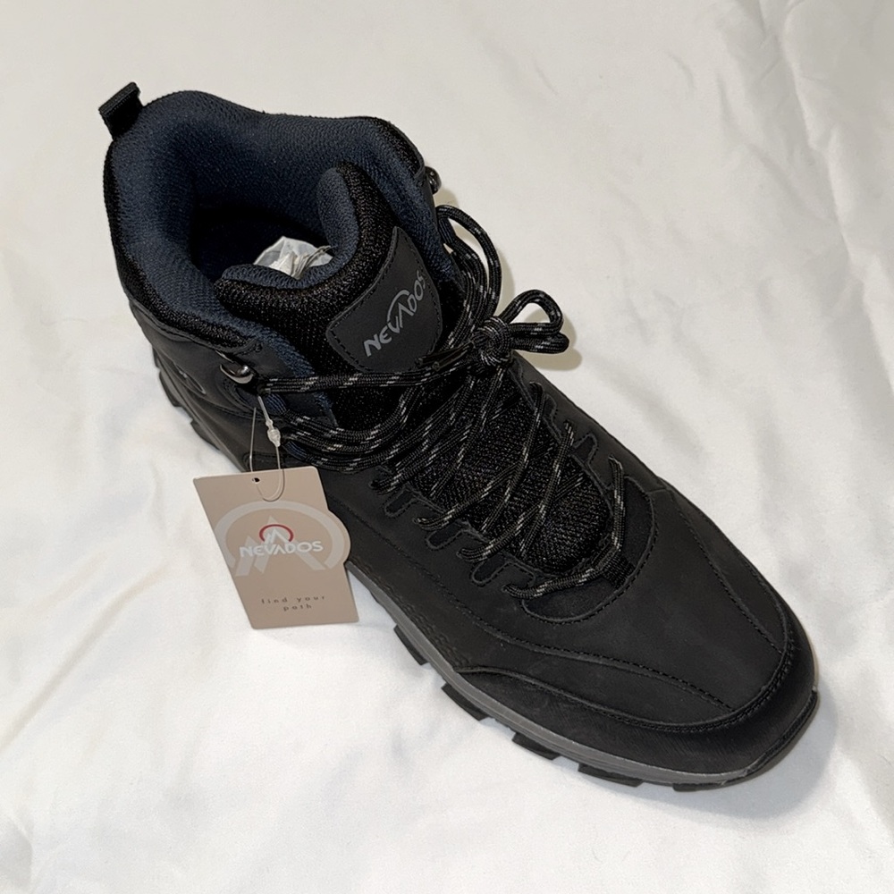 NEW Nevados Black Naturelo Mid Ankle Boot Mens Size 12 Medium - Picture 3 of 7